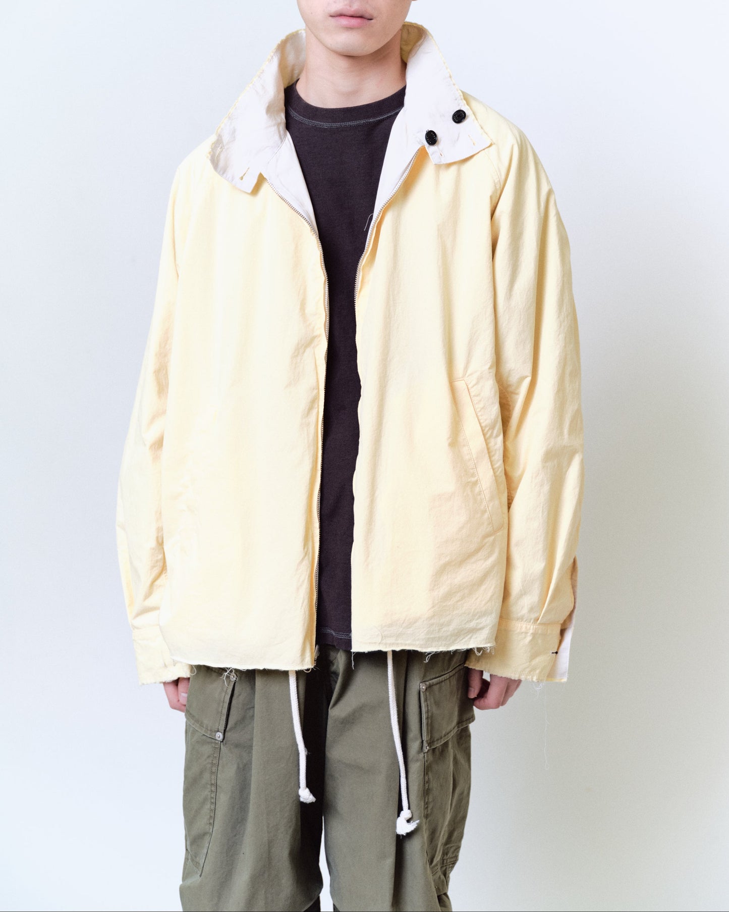 REVERSIBLE HARRINGTON JACKET : IRREGULAR INSIDE OUT