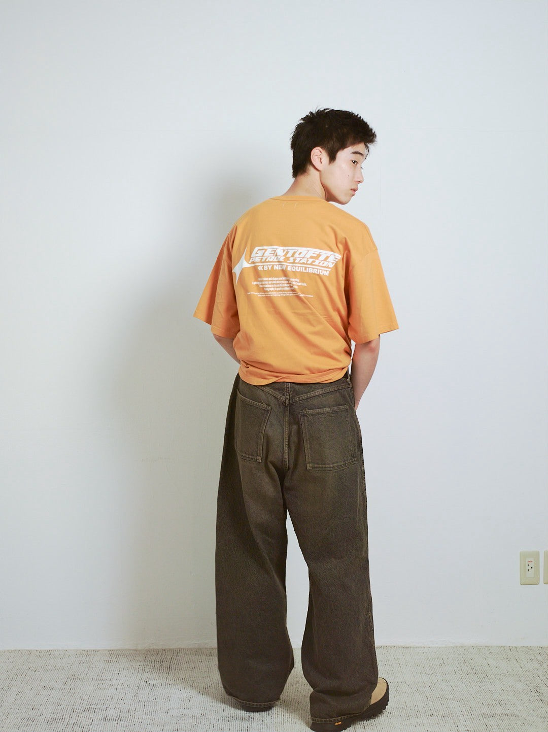 DENIM VENTILATION RAYERED PANTS : DISTRESSED