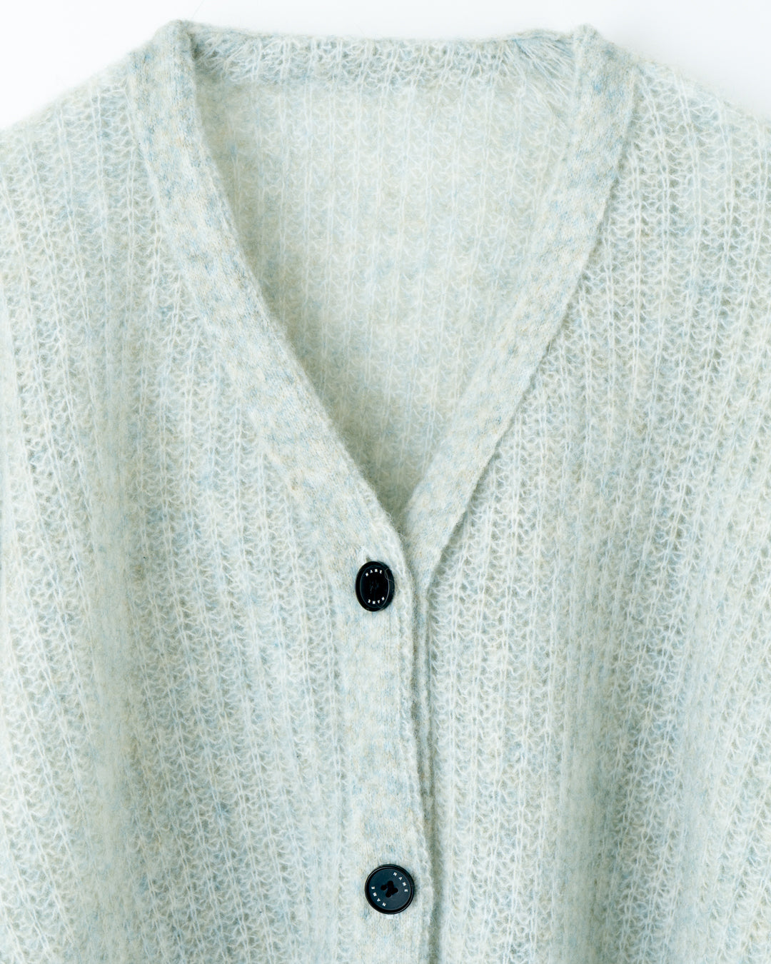 MOHAIR KNIT CARDIGAN : INSIDE OUT