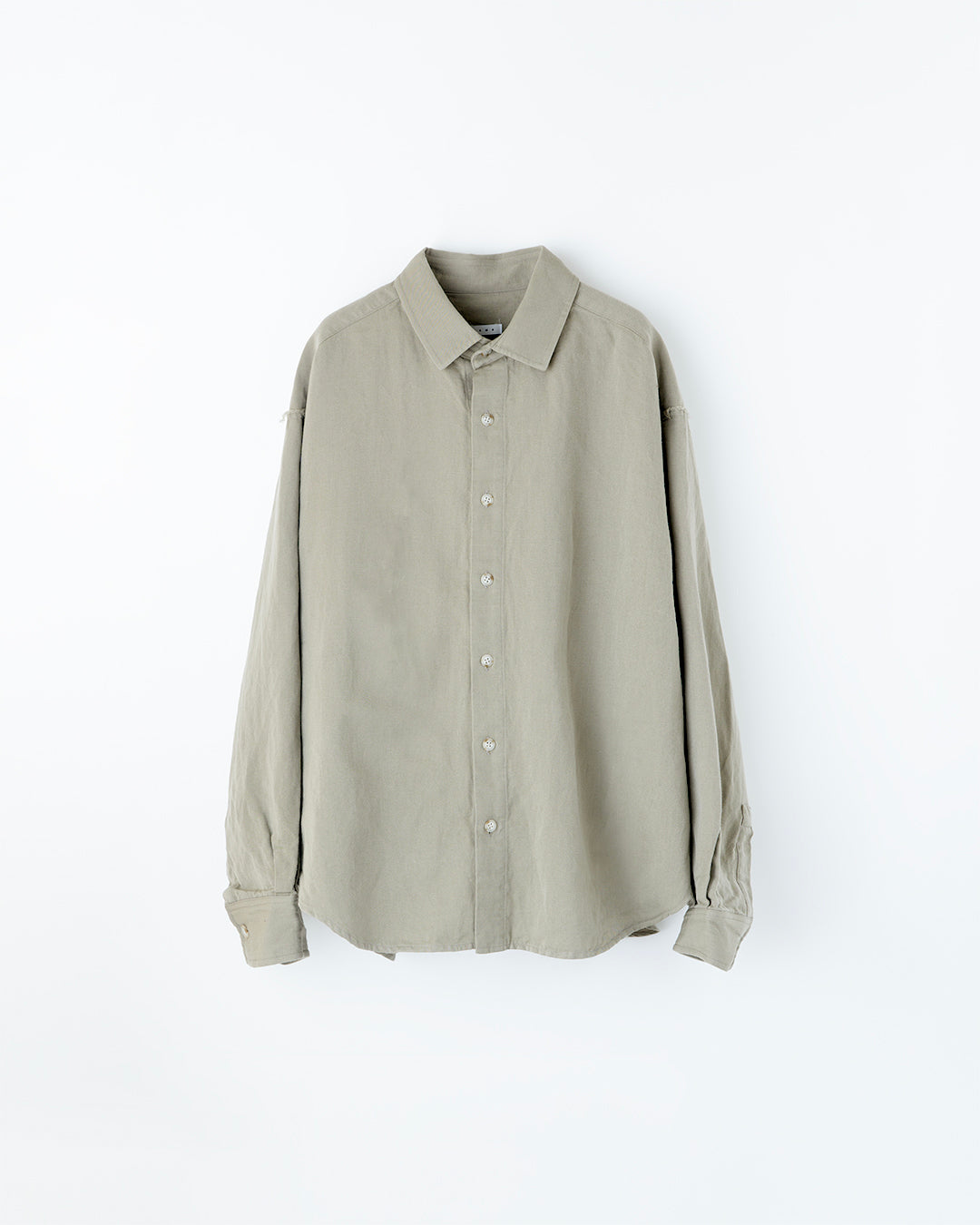 WOOL/LINEN WIDE SHIRT