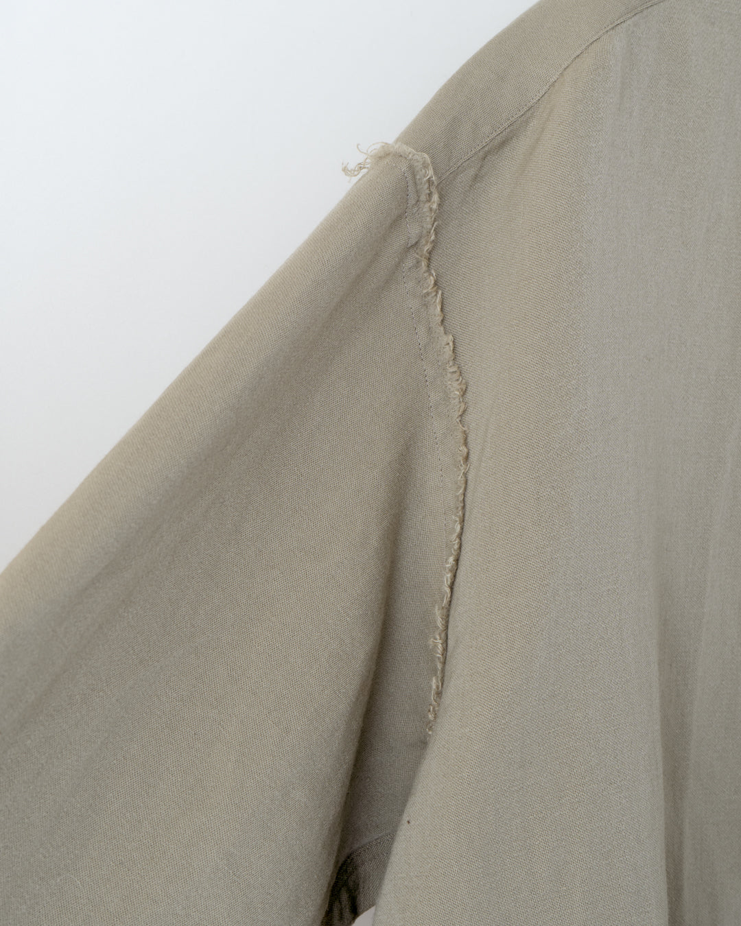 WOOL/LINEN WIDE SHIRT