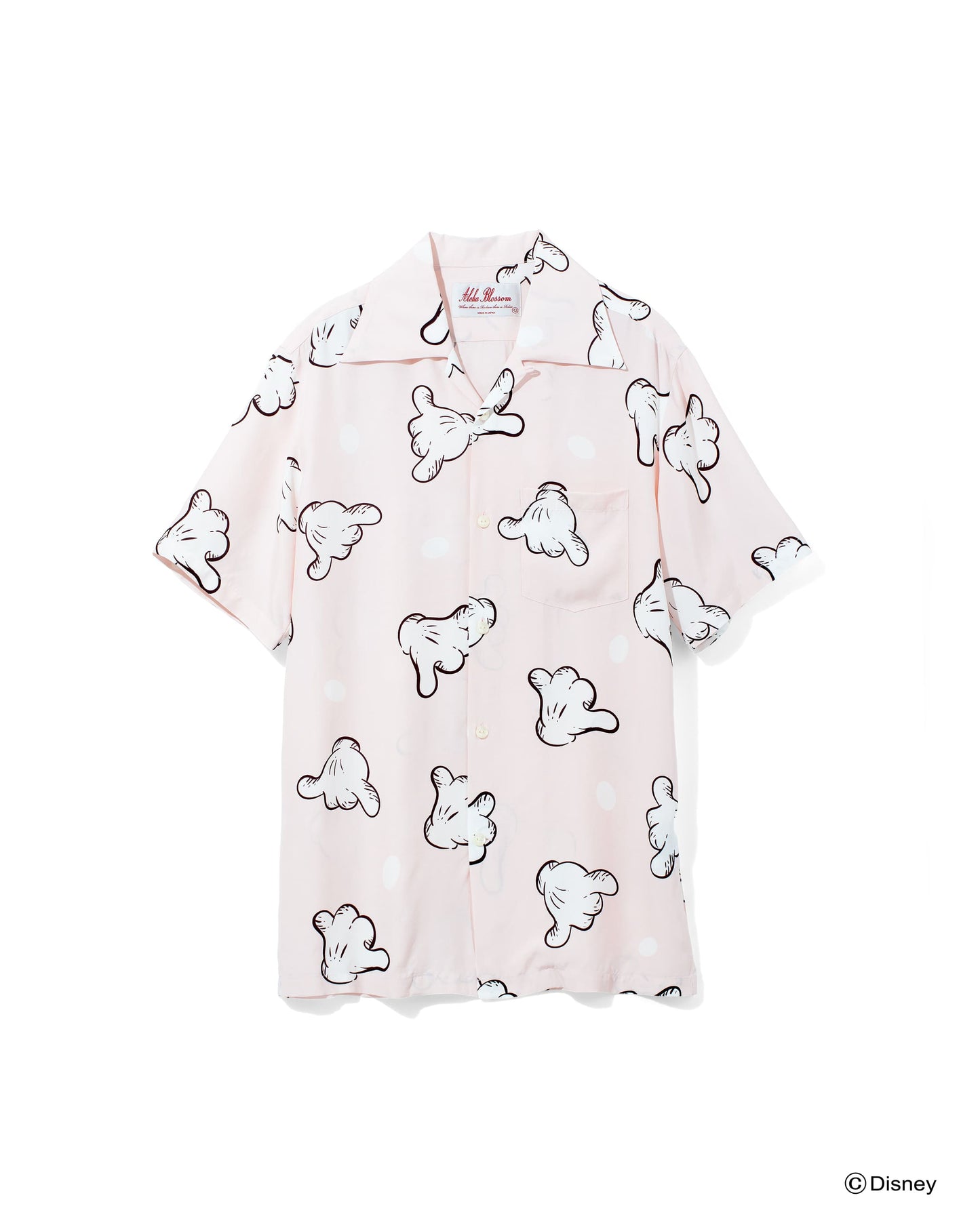 HAND SIGN ALOHA SHIRT (MICKEY MOUSE)