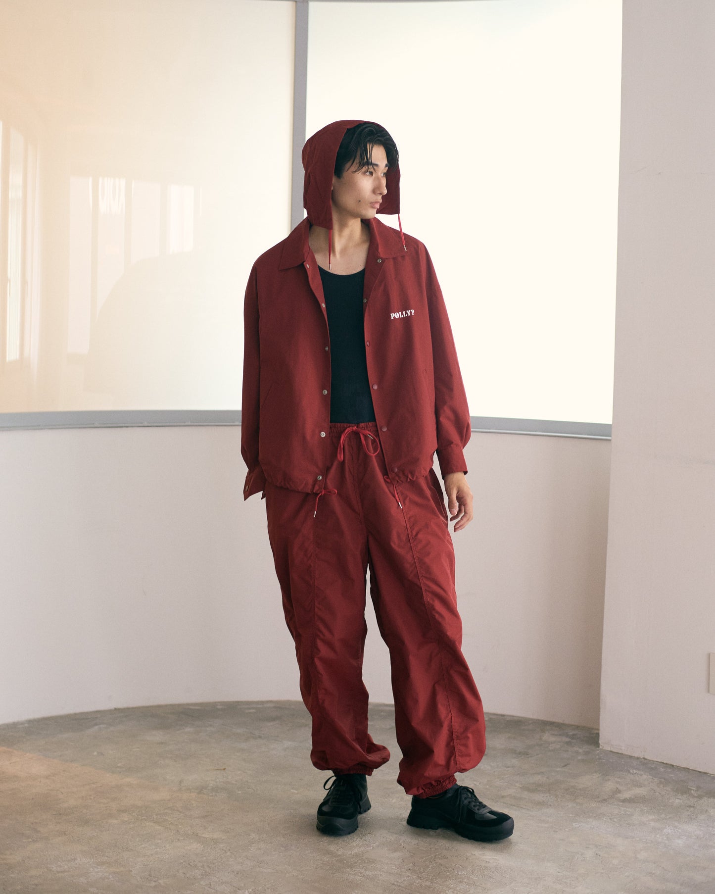 NYLON TUSSAH EASY PANTS