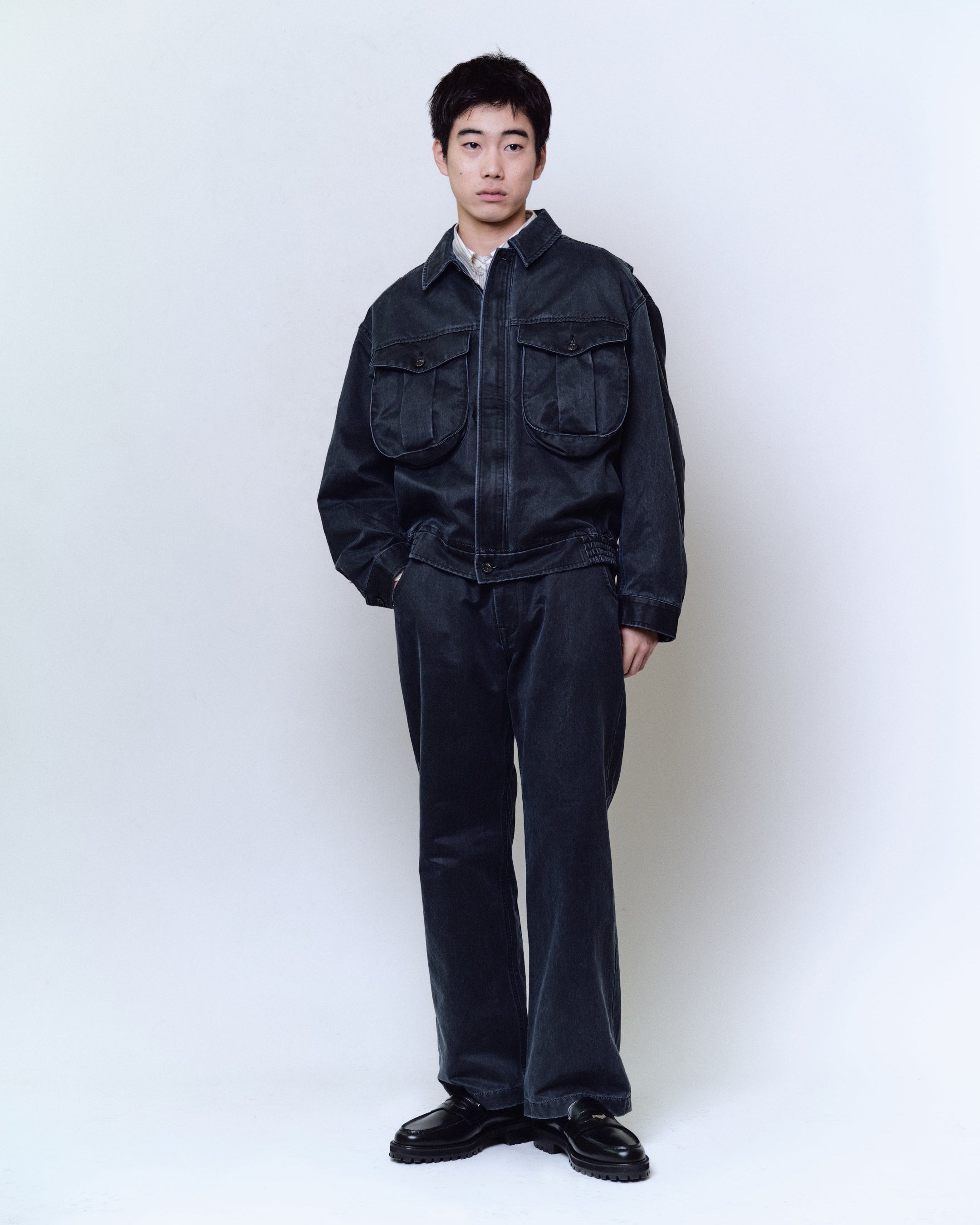 sculptor ナポリタンジャケット ブラック SCULPTURE JACKET - BLACK – TANAKA
