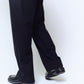 WOOL CALM SKIN STRAIGHT TROUSERS : DELTA SHAPE