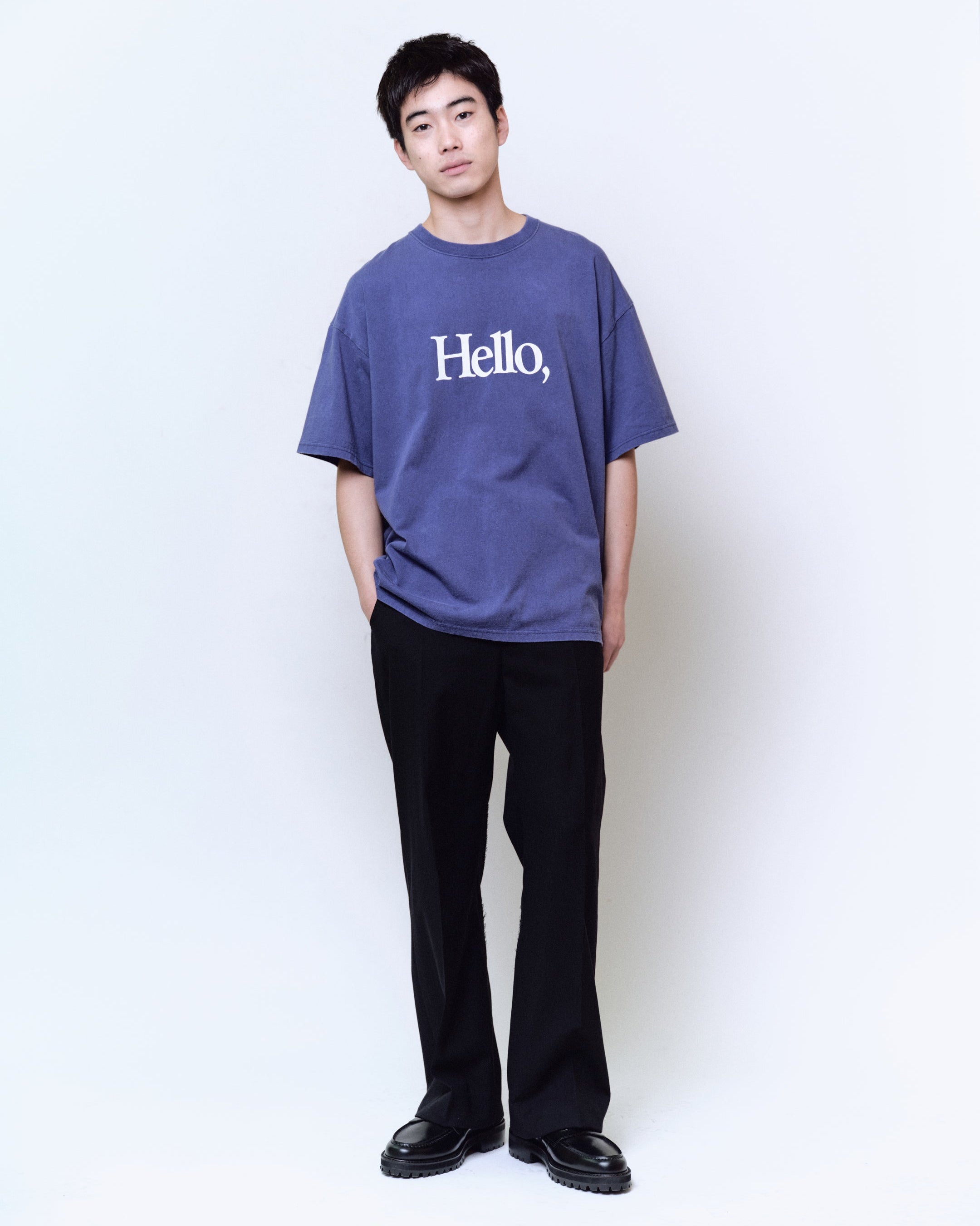 LOOSE FIT PRINT TEE : HELLO,GOOD BUY! – Name. OFFICIAL STORE