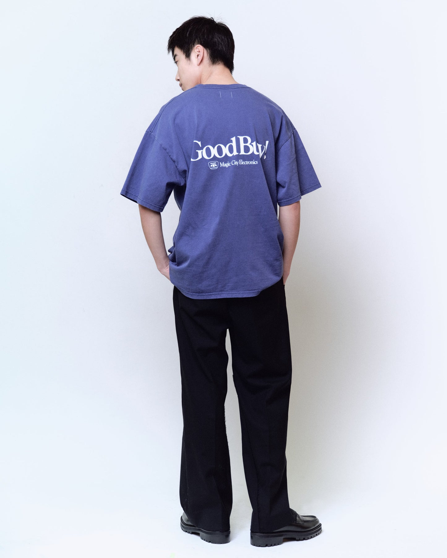 LOOSE FIT PRINT TEE : HELLO,GOOD BUY!