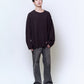 WAFFLE SIDE RIB LOOSE SLEEVE TEE