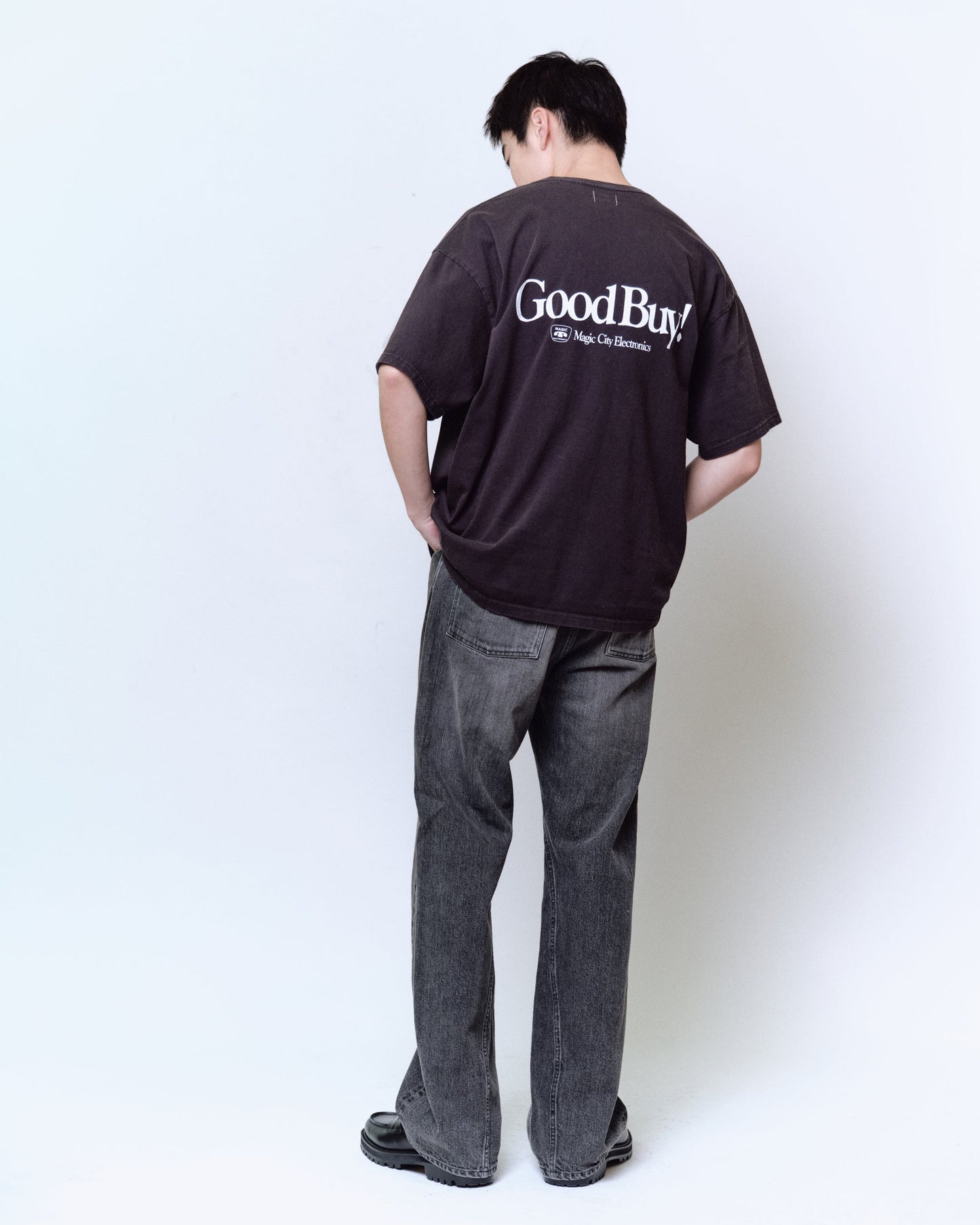 LOOSE FIT PRINT TEE : HELLO,GOOD BUY!