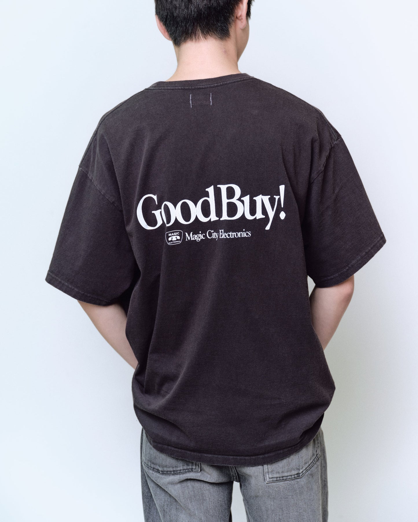 LOOSE FIT PRINT TEE : HELLO,GOOD BUY!