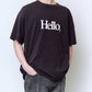 LOOSE FIT PRINT TEE : HELLO,GOOD BUY!