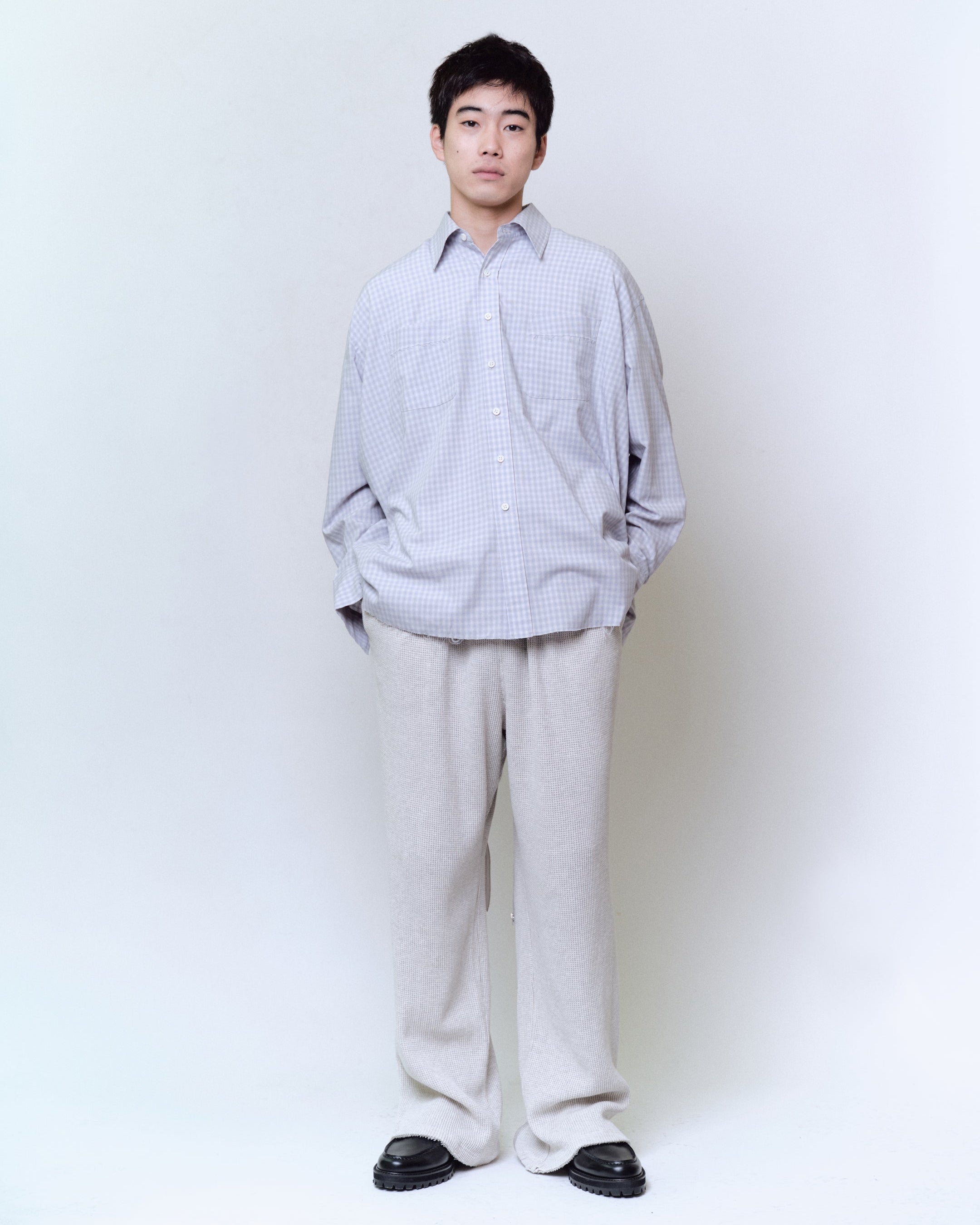 T/R CHECK REGULAR SHIRT : CUT-OFF – Name. OFFICIAL STORE