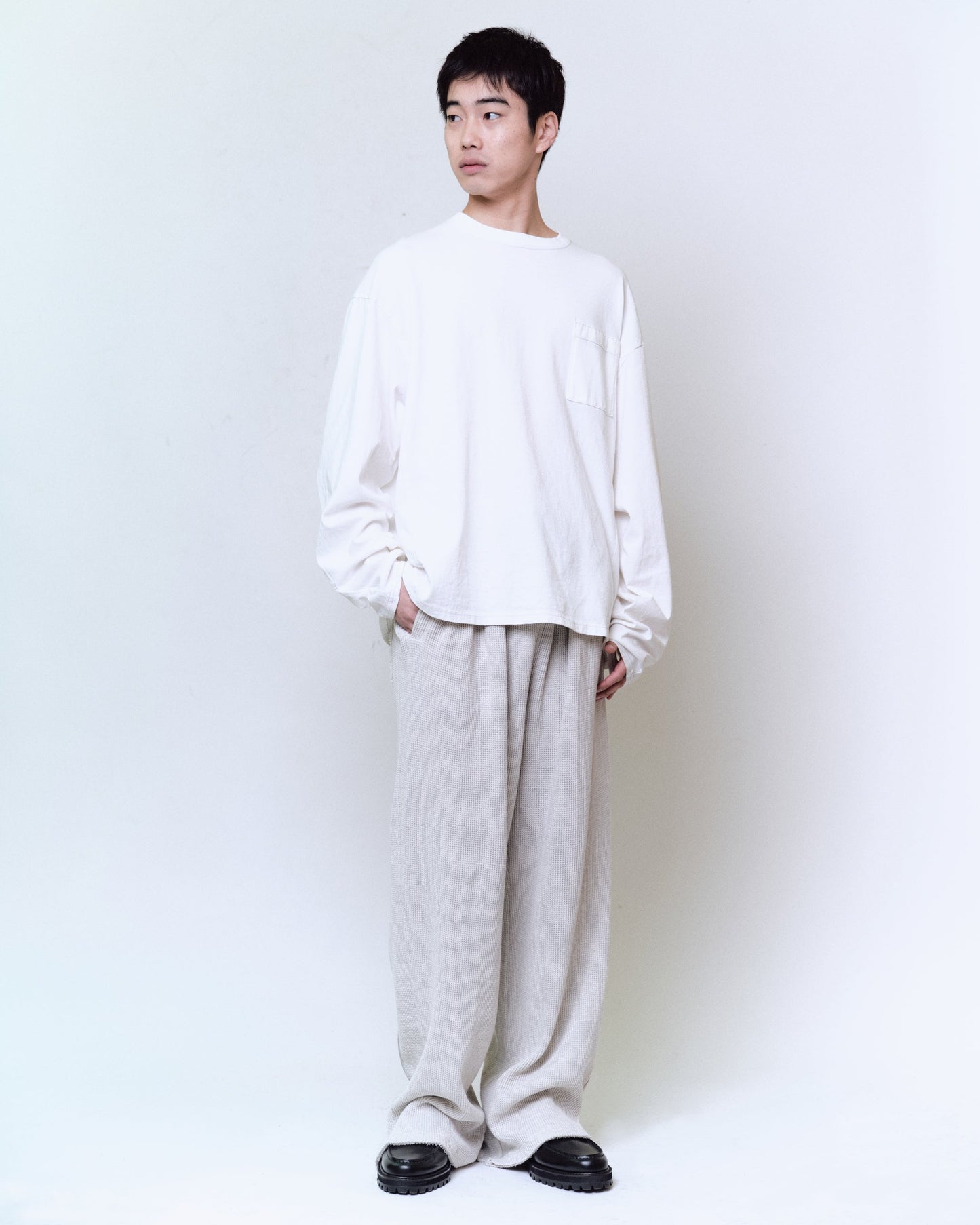 REVERSIBLE LOOSE FIT LONG SLEEVE TEE