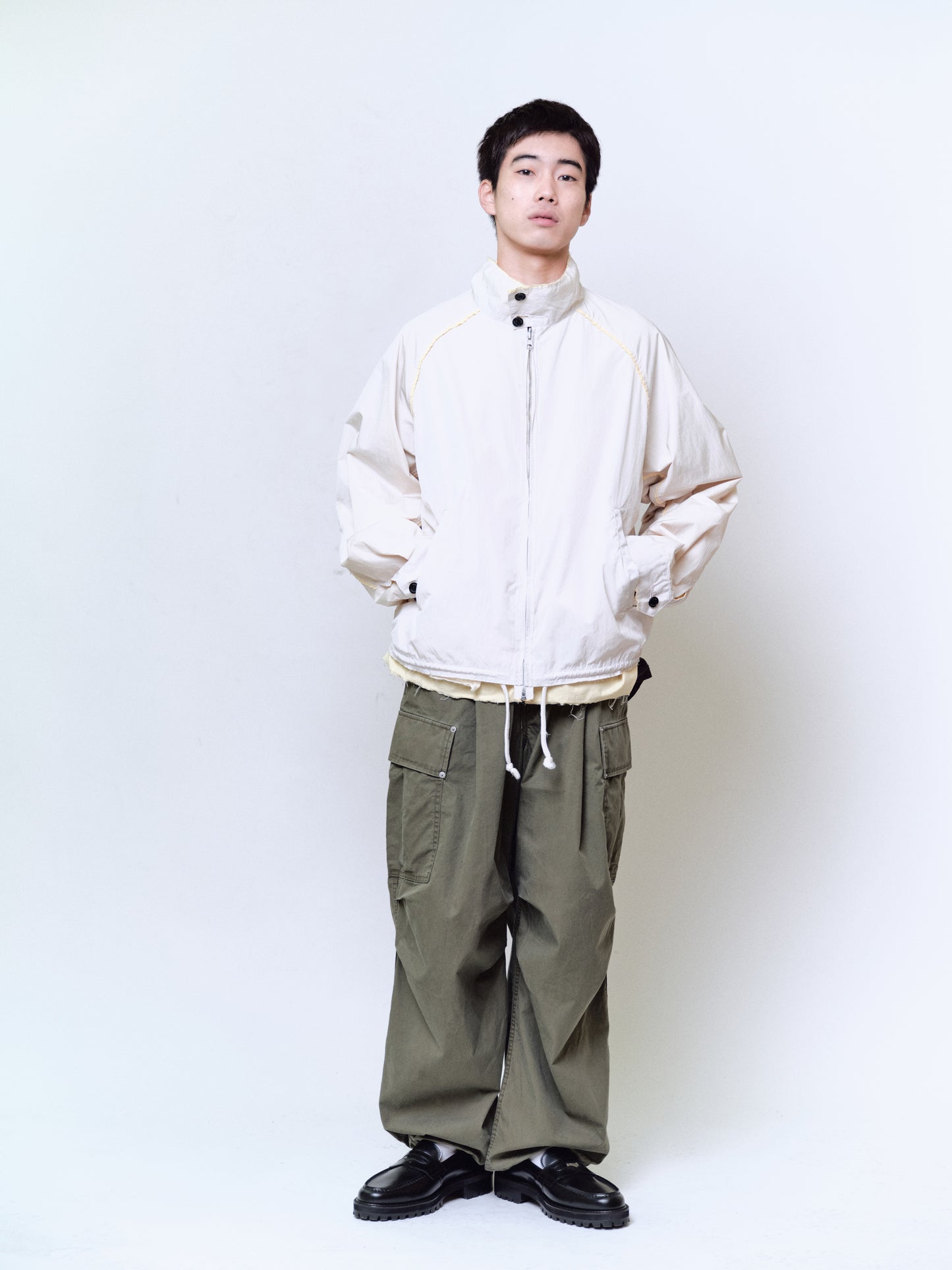 REVERSIBLE HARRINGTON JACKET : IRREGULAR INSIDE OUT