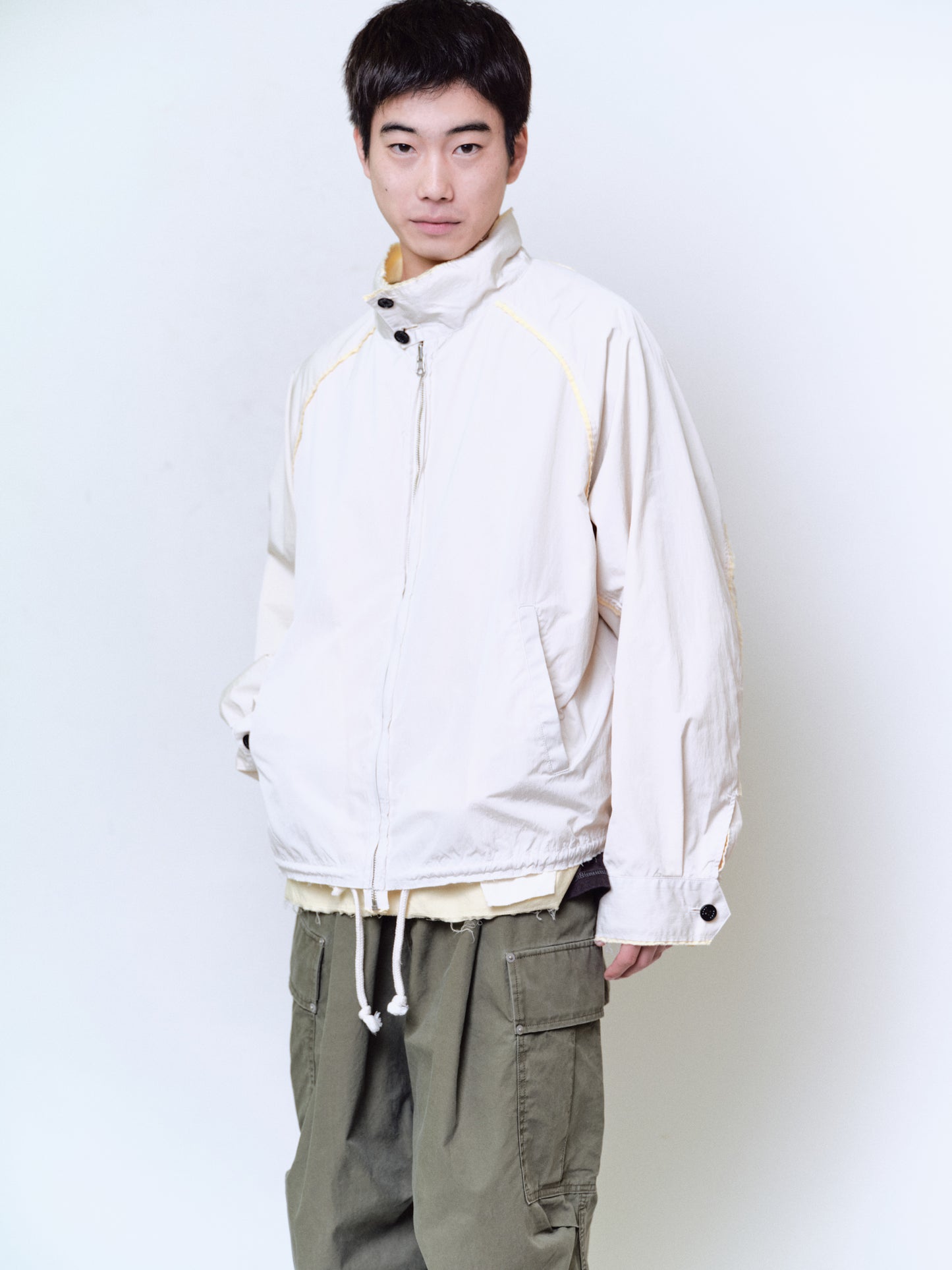 REVERSIBLE HARRINGTON JACKET : IRREGULAR INSIDE OUT