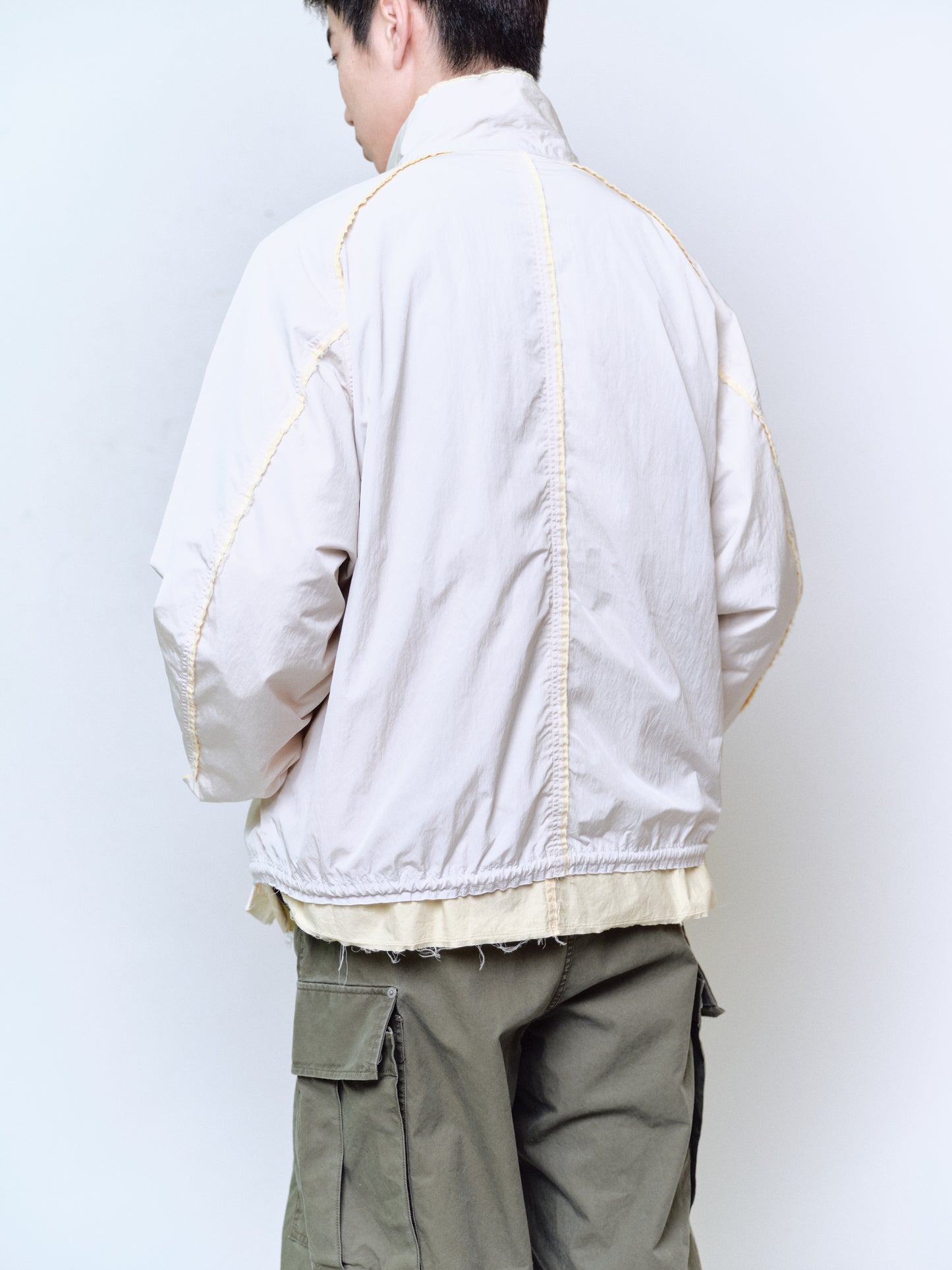 REVERSIBLE HARRINGTON JACKET : IRREGULAR INSIDE OUT