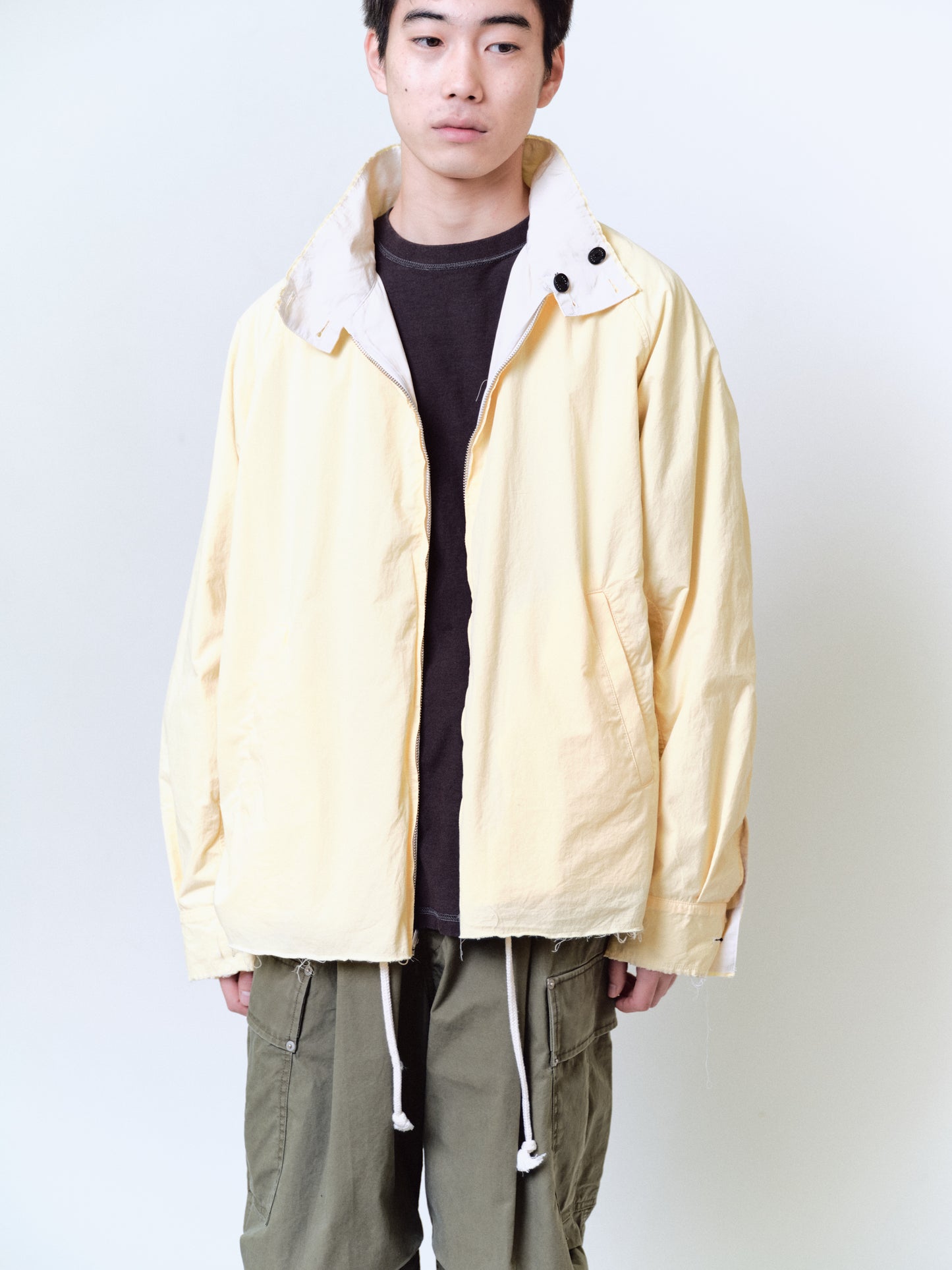 REVERSIBLE HARRINGTON JACKET : IRREGULAR INSIDE OUT