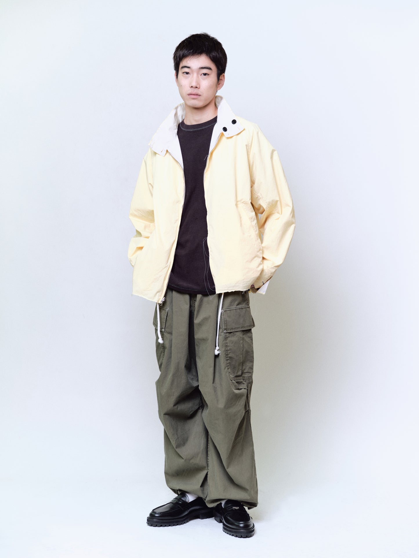 REVERSIBLE HARRINGTON JACKET : IRREGULAR INSIDE OUT