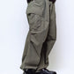 COTTON SERGE ONE TUCK CARGO PANTS : TELE CUT