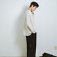WAFFLE SIDE RIB LOOSE SLEEVE TEE