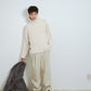 WAFFLE TURTLE NECK LOOSE SLEEVE TEE