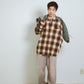 COTTON FLANNEL OMBRE REGULAR SHIRT : CUT-OFF