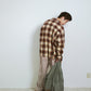 COTTON FLANNEL OMBRE REGULAR SHIRT : CUT-OFF