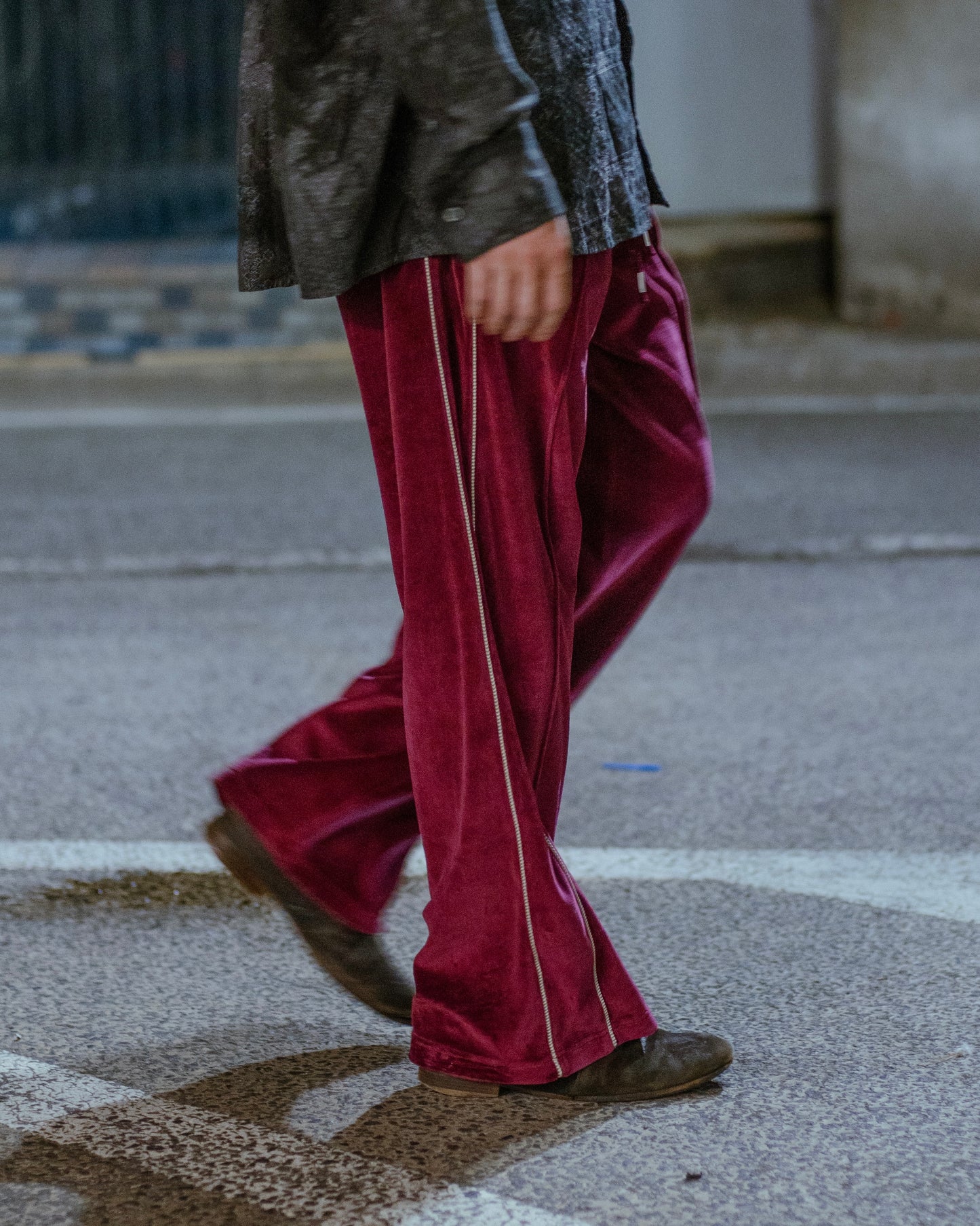 VELOUR TRACK PANTS