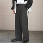 VINTAGE WOOL ONE TUCK WIDE 35SLACKS