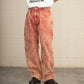 DAPPLE BLEACHED DENIM PAINTER PANTS