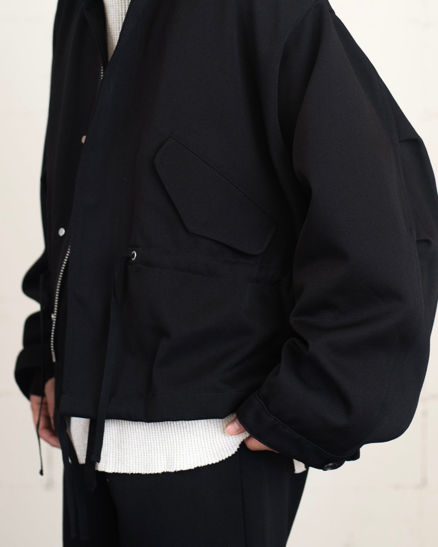 COTTON/WOOL KERSEY M-65 SHORT JACKET