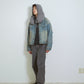 DENIM TRUCKER JACKET : RIPPED & FLANNEL LINED