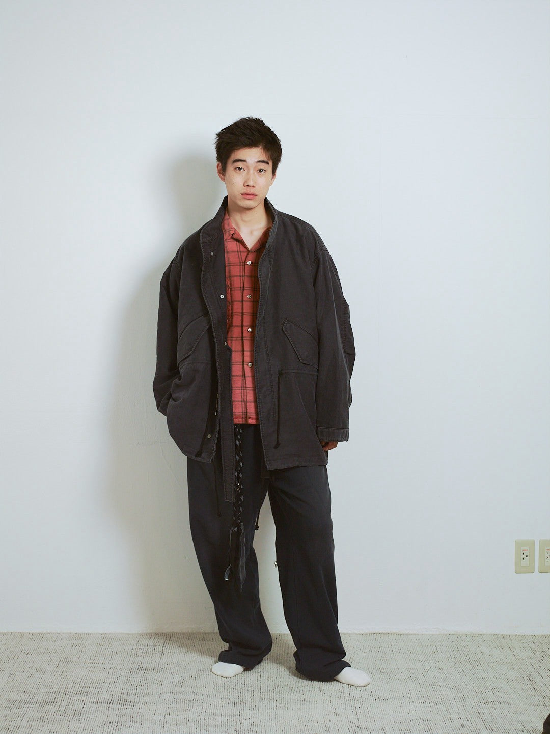 MID LENGTH M-65 COAT : DOUBLE FACE