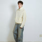 DENIM VENTILATION RAYERED PANTS : DISTRESSED