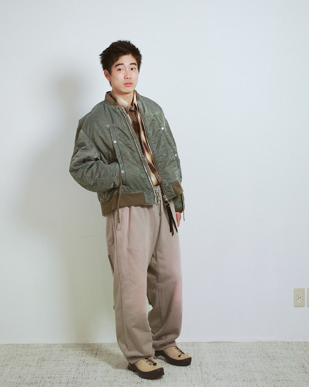 WIDE POCKET FLIGHT JACKET : FADED