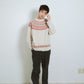 WOOL NORDIC KNIT SWEATER : INSIDE OUT PATTERN
