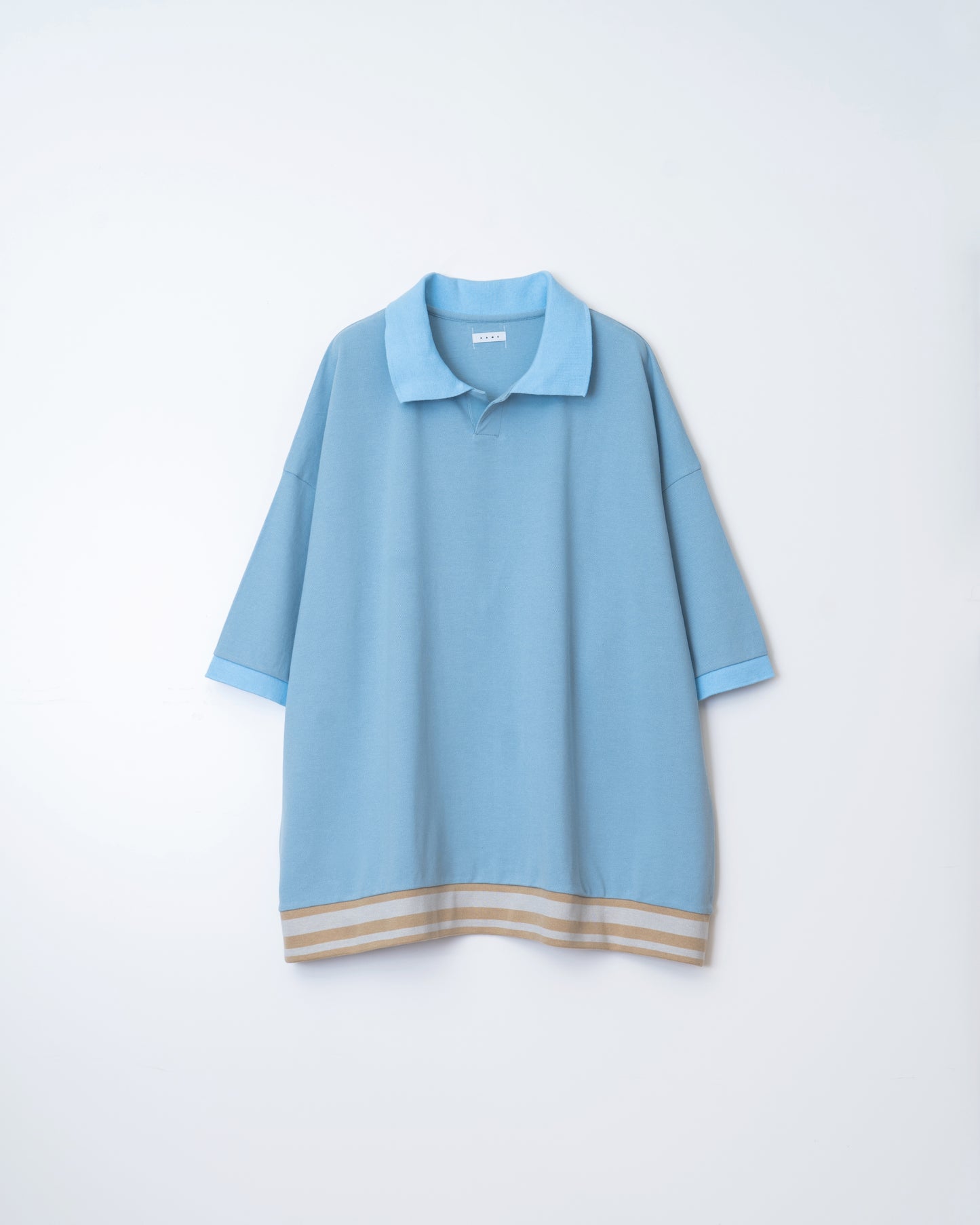INDIAN COTTON KANOKO BIG POLO SHIRT