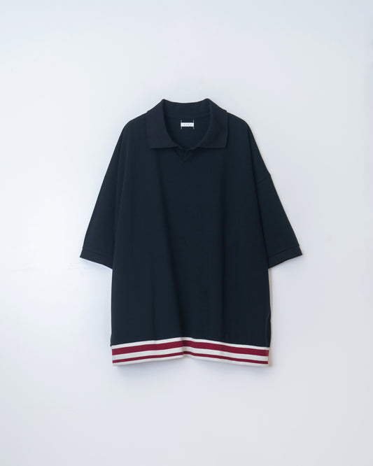 INDIAN COTTON KANOKO BIG POLO SHIRT