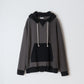 ASYMMETRIC SWITCHING HOODIE