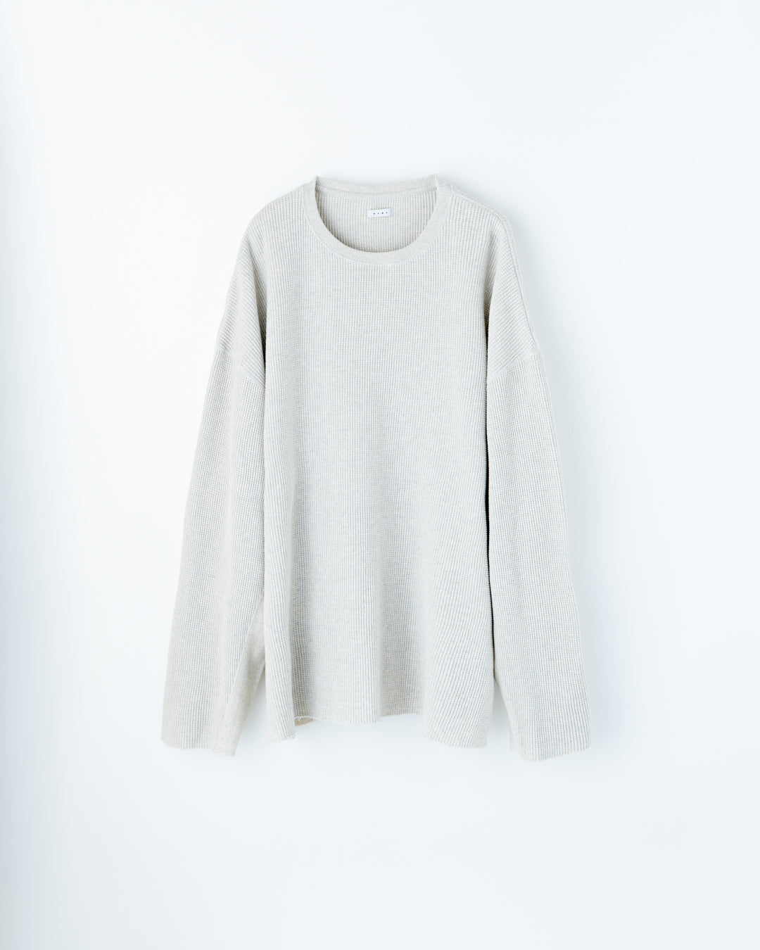 WAFFLE SIDE RIB LOOSE SLEEVE TEE