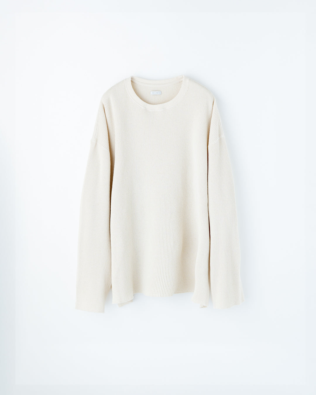 WAFFLE SIDE RIB LOOSE SLEEVE TEE