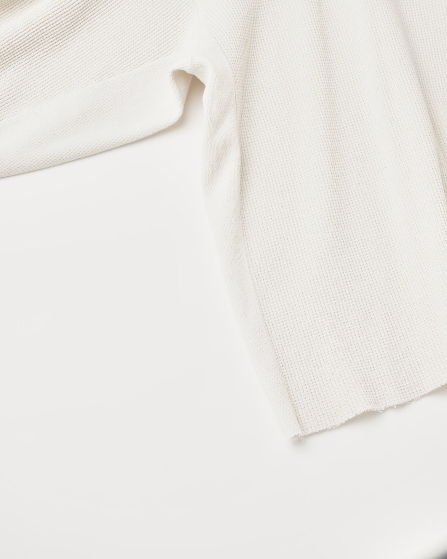 WAFFLE SIDE RIB LOOSE SLEEVE TEE
