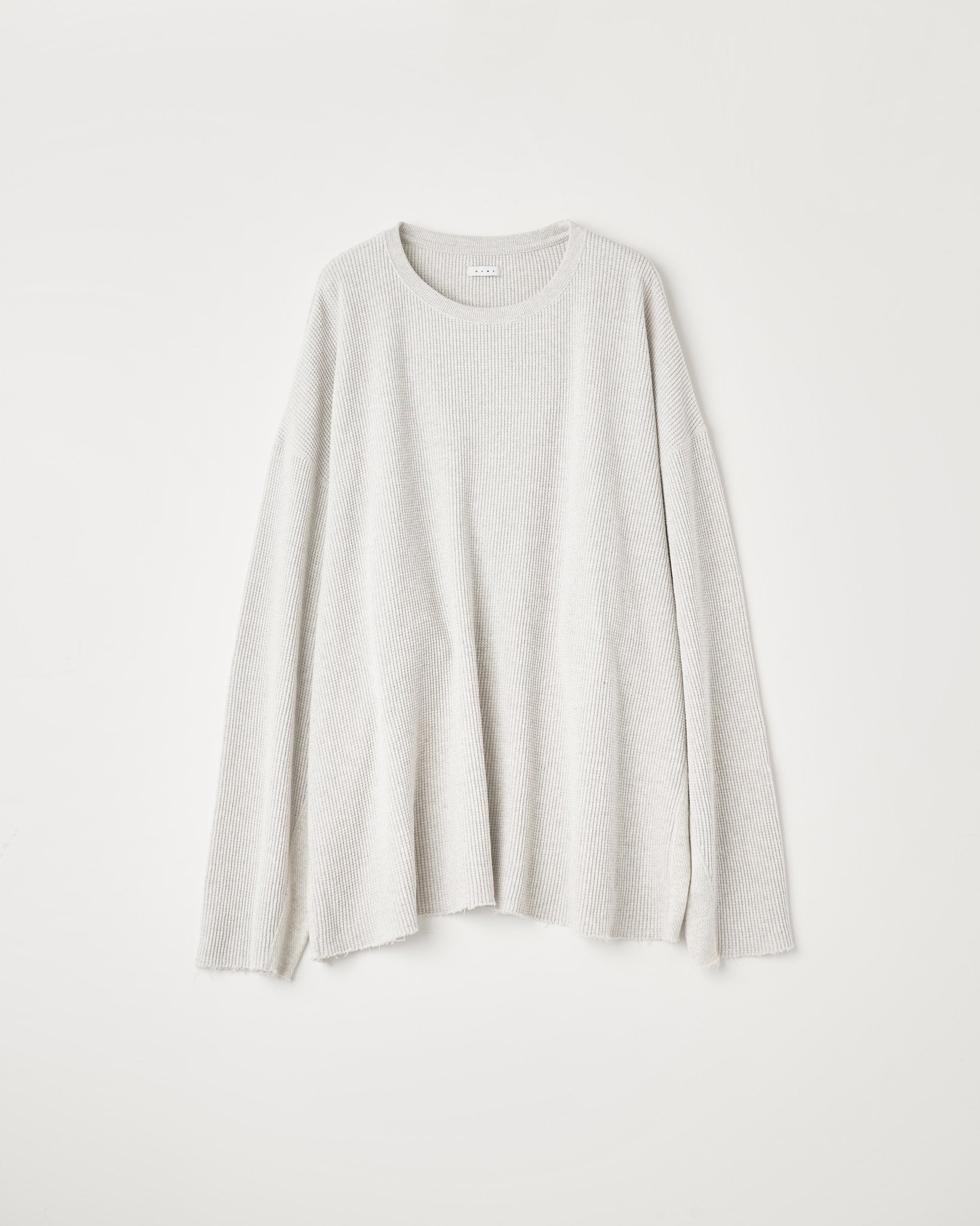 WAFFLE SIDE RIB LOOSE SLEEVE TEE – Name. OFFICIAL STORE