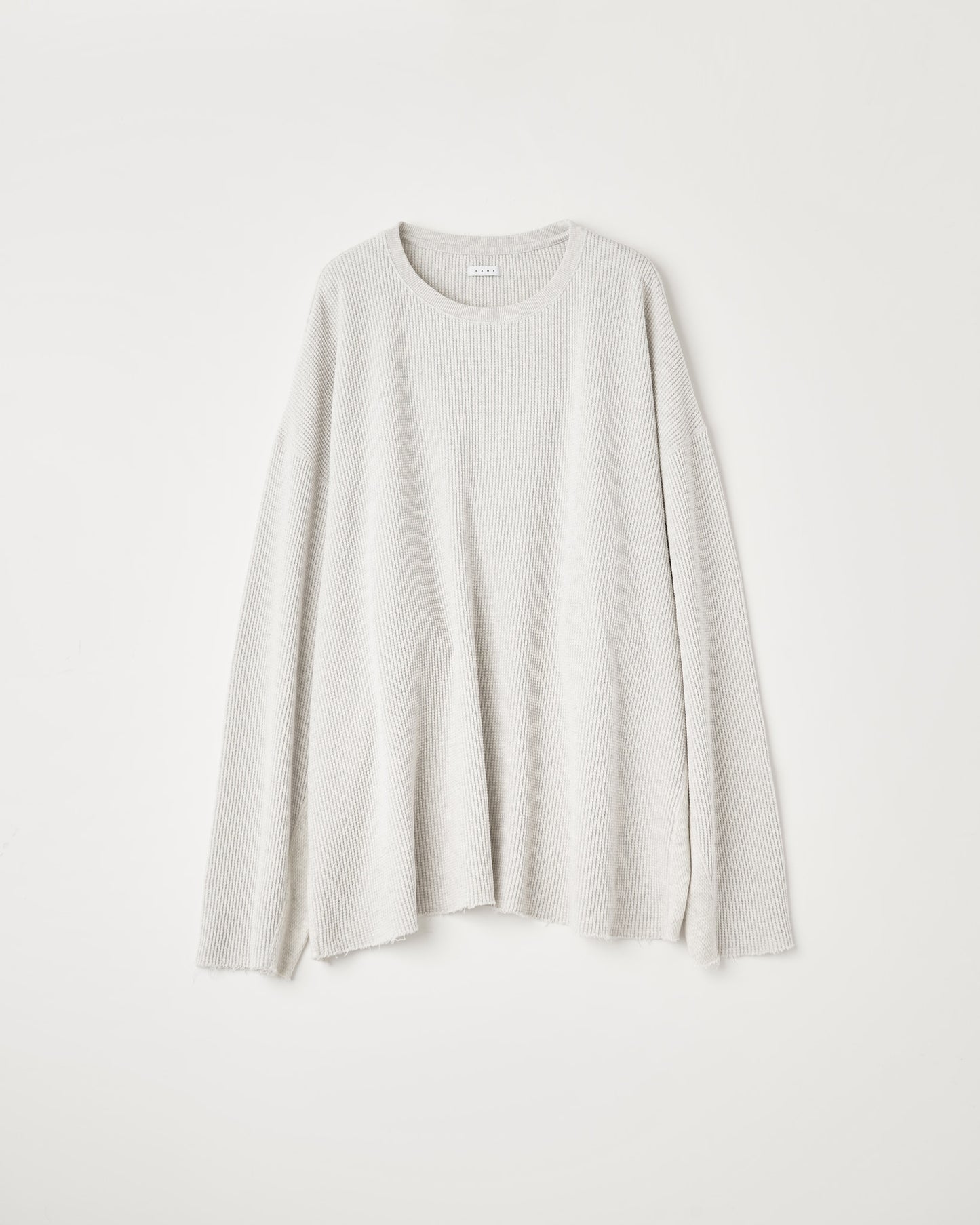 WAFFLE SIDE RIB LOOSE SLEEVE TEE