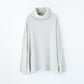 WAFFLE TURTLE NECK LOOSE SLEEVE TEE