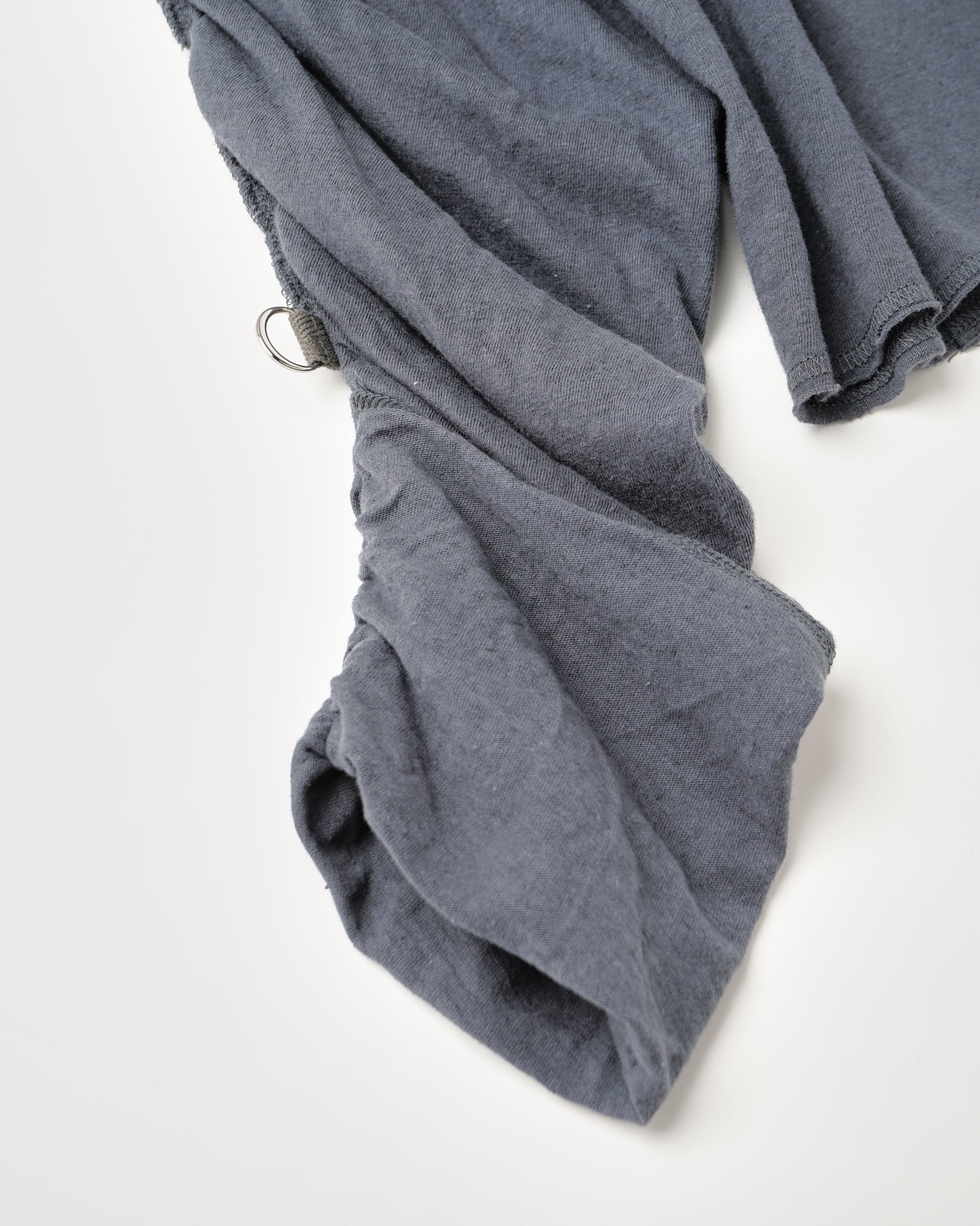 GATHERED LONG SLEEVE TEE : MUSLIN