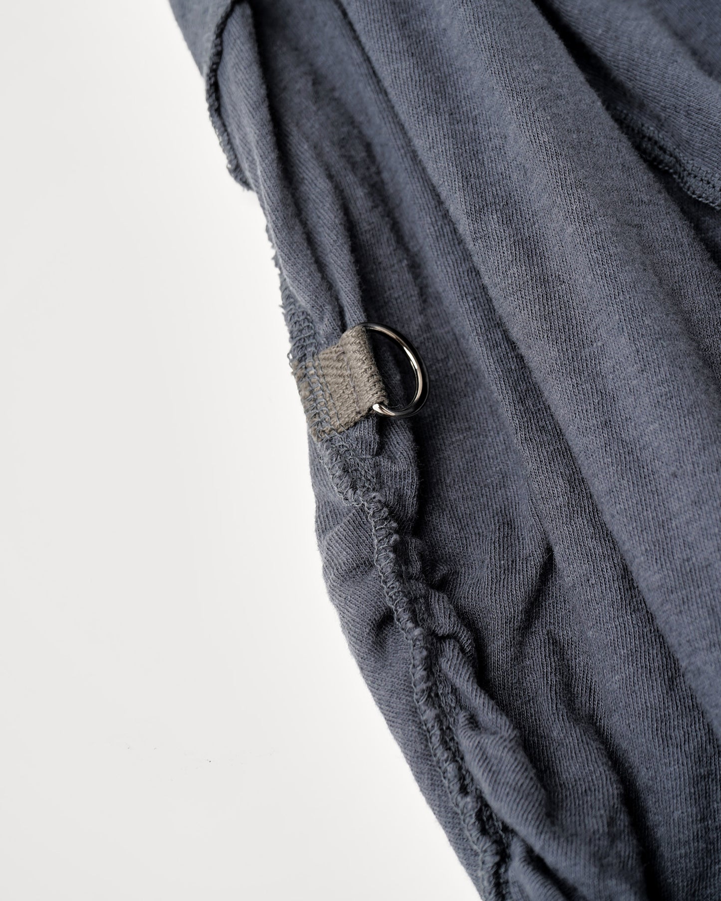 GATHERED LONG SLEEVE TEE : MUSLIN