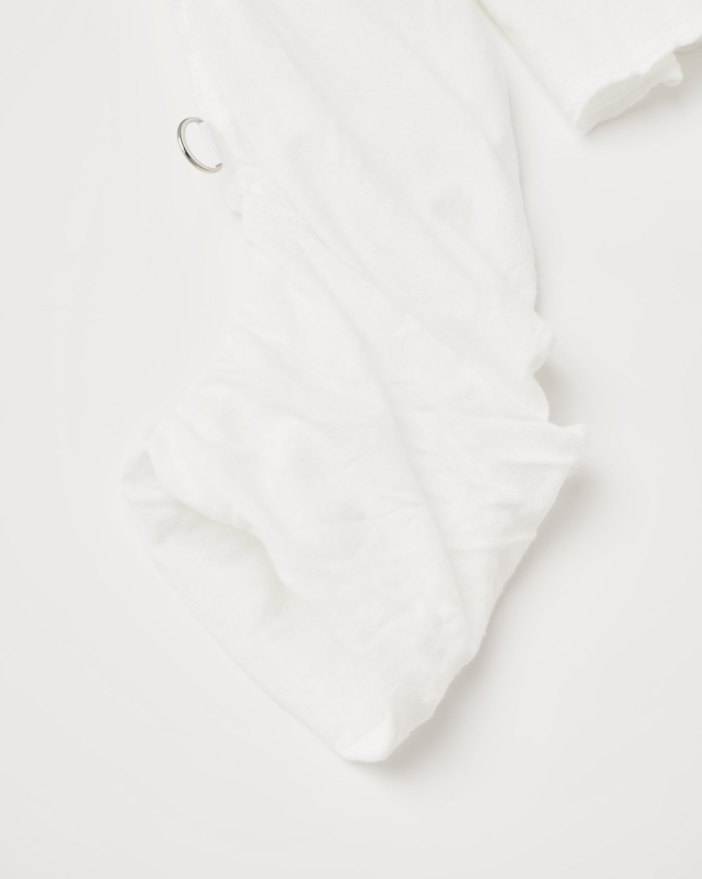 GATHERED LONG SLEEVE TEE : MUSLIN