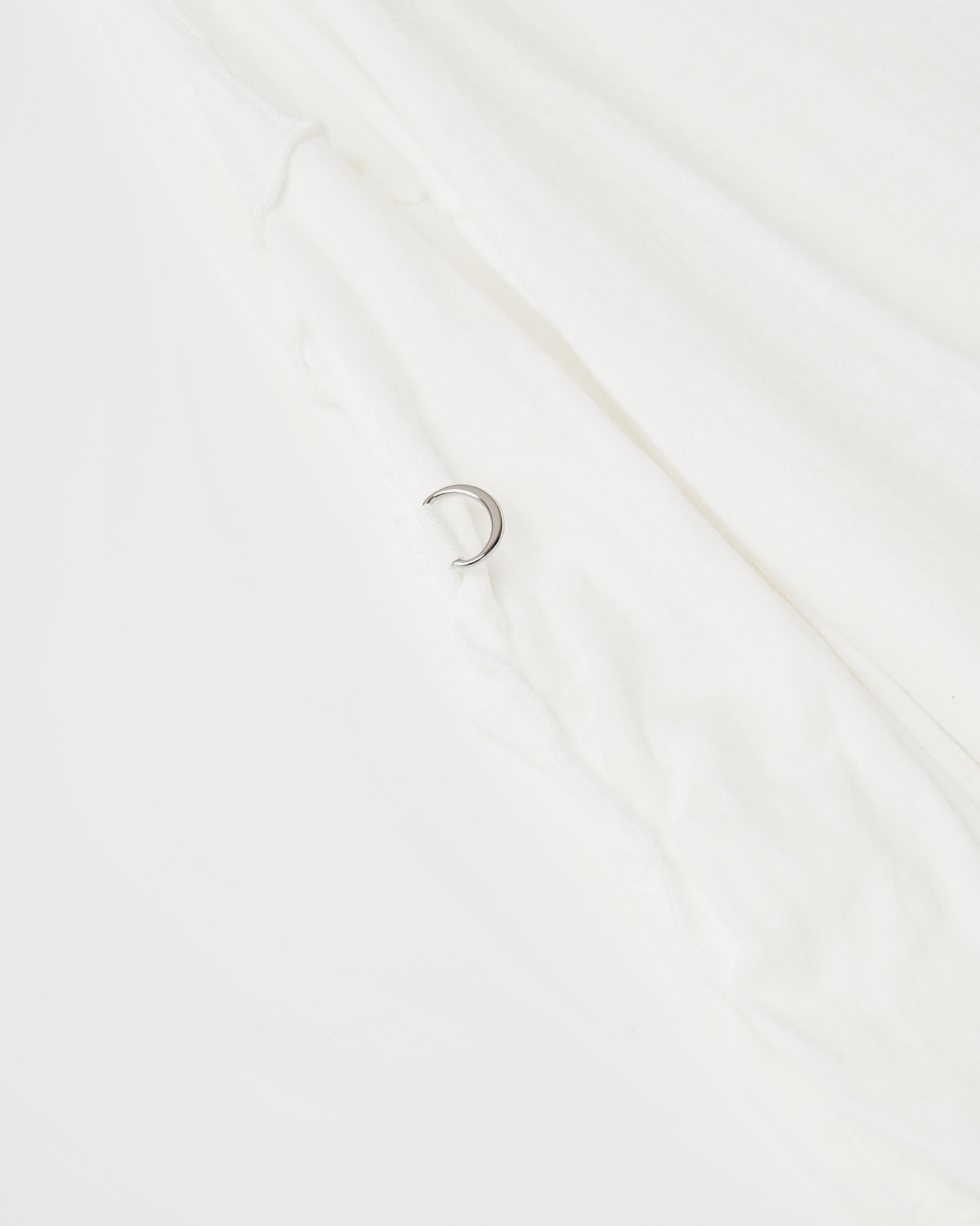 GATHERED LONG SLEEVE TEE : MUSLIN