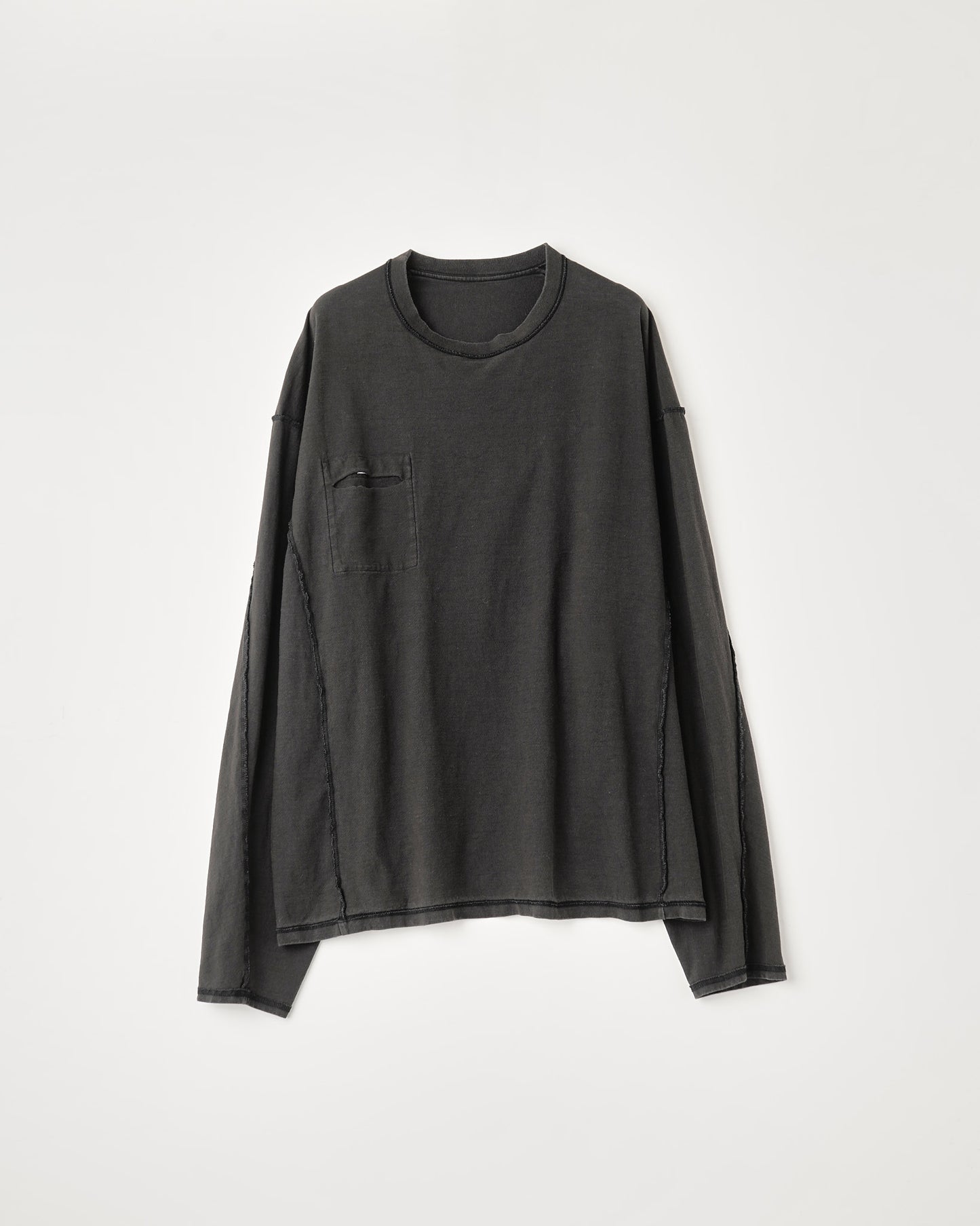 REVERSIBLE LOOSE FIT LONG SLEEVE TEE : FADED